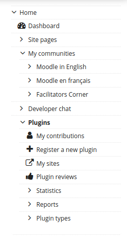 Register a new plugin menu option on moodle.org Register a new plugin menu option on moodle.org